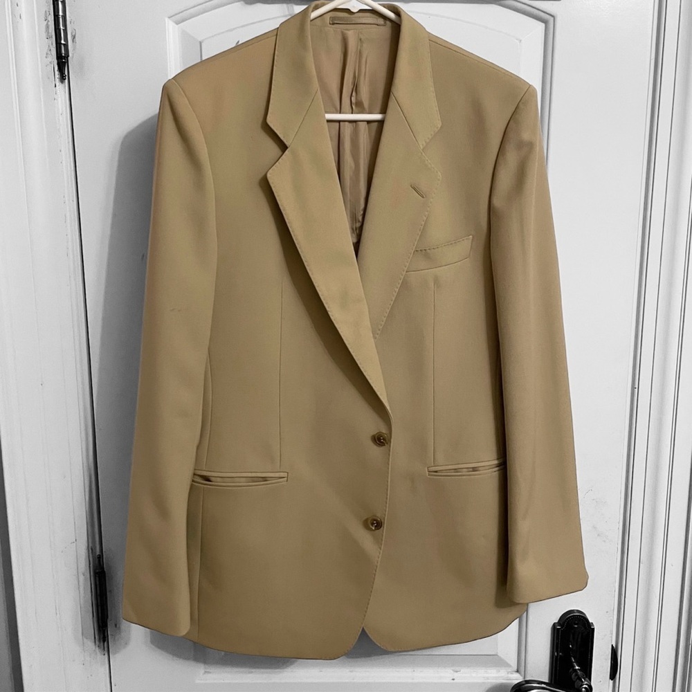 Hugo Boss Beige Textured Blazer Size Large - Picture 8 of 9